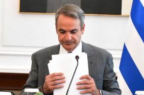 Ο πρωθυπουργός Κυριάκος Μητσοτάκης στο Υπουργικό
