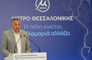 Ταχιάος στα εγκαίνια της επέκτασης του Μετρό Θεσσαλονίκης προς Καλαμαριά