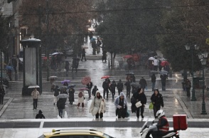Καταιγίδα στο κέντρο της Αθήνας
