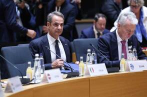 Ο πρωθυπουργός Κυριάκος Μητσοτάκης στη Σύνοδο Κορυφής της ΕΕ στις Βρυξέλλες