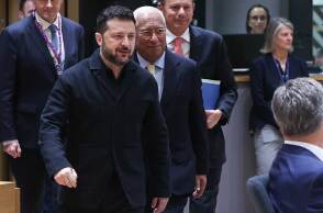 Ο πρόεδρος της Ουκρανίας Βολοντίμιρ Ζελένσκι στη Σύνοδο Κορυφής της ΕΕ