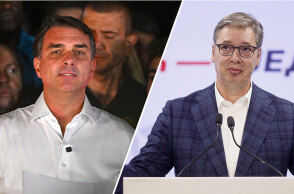Φλάβιο Μπολσονάρου © EPA/ANDRE BORGES | Αλεξάνταρ Βούτσιτς © EPA/MARKO DJOKOVIC