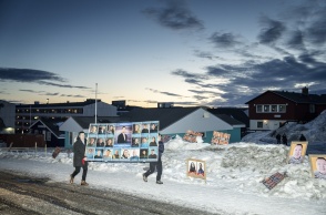 Εικόνες των υποψηφίων στις βουλευτικές εκλογές στη Γροιλανδία