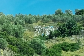 Η εικόνα - σύμβολο της καλοκαιρινής Ελλάδας από μια αυτοσχέδια χωματερή.