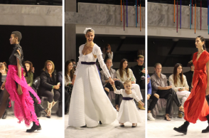 Στιγμιότυπα από την επίδειξη μόδας της Δάφνης Βαλέντε