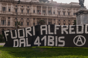 Διαμαρτυρία για την αποφυλάκιση του αναρχικού Alfredo Cospito