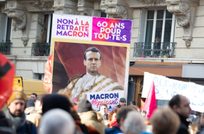 Διαμαρτυρίες για την προτεινόμενη από την κυβέρνηση μεταρρύθμιση του συνταξιοδοτικού συστήματος στο Παρίσι