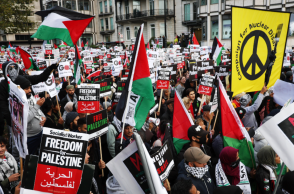 Πάνω από 100.000 άνθρωποι σε διαδήλωση υπέρ της Παλαιστίνης στο Λονδίνο
