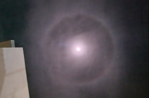 Το φαινόμενο Halo Moon - Σεληνιακό Φωτοστέφανο εμφανίστηκε στην Κρήτη