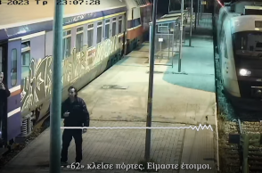 Βίντεο ντοκουμέντο πριν τη πολύνεκρη σύγκρουση των δύο τρένων στα Τέμπη