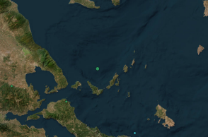 Χάρτης του Γεωδυναμικού Ινστιτούτου Αθηνών