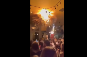 Παγκράτι: Βίντεο ντοκουμέντο από τη φωτιά στο μπαρ - Ξεκίνησε από τούρτα