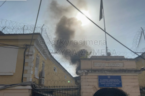 Καπνός πάνω από τις φυλακές της Κέρκυρας