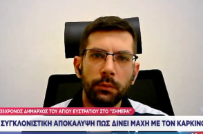 Ο δήμαρχος Αγίου Ευστρατίου, Κώστας Σινάνης