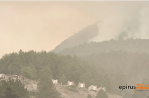 Φωτιά στην Τραπεζίτσα Κόνιτσας