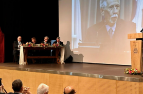 Η Κατερίνα Σακελλαροπούλου στην τιμητική εκδήλωση του Δήμου Δυτικής Λέσβου για τον Βασίλειο Μαρκή