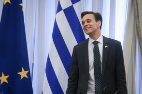 Ο Τζος Χακ ανέλαβε και επίσημα ως επιτετραμμένος την ηγεσία της Διπλωματικής Αποστολής των ΗΠΑ στην Ελλάδα © Costas Baltas/Anadolu via Getty Images