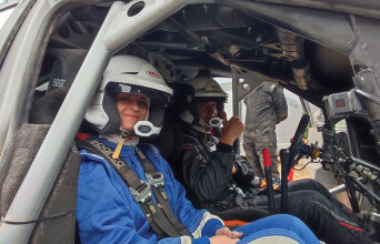 Ελένη Χελιώτη και Pierre-Louis Loubet στο Ράλλυ Ακρόπολις