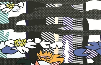Roy Lichtenstein (1923-1997),  Λίμνη με νούφαρα και αντανακλάσεις, 1992. 