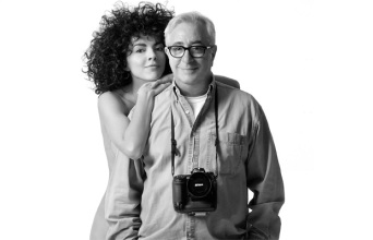 Ο Τάκης Διαμαντόπουλος με τη Μαρία Σολωμού