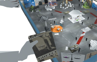 Η μακέτα του περιπτέρου του Υπουργείου Πολιτισμού και Τουρισμού στη ΔΕΘ