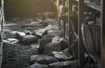 Γιάννης Μπουρνιάς, από τη σειρά Stream 2011, φωτογραφία 80χ120 εκ.