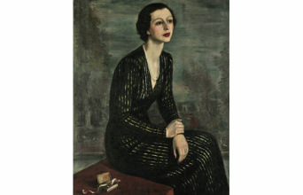 Γιάννης Μόραλης, Προσωπογραφία Ιωάννας Ν. Λούρου, Λάδι σε μουσαμά, Κληροδότημα Ιωάννας Ν. Λούρου