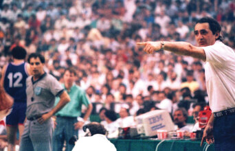 Νίκος Αποστολόπουλος, ημιτελικός Ελλάδα-Γιουγκοσλαβία (81-77), 12 Ιουνίου 1987