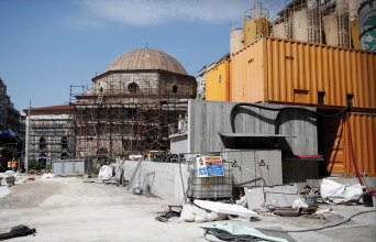 ΘΕΣΣΑΛΟΝΙΚΗ ΜΕΤΡΟ ΘΕΣΣΑΛΟΝΙΚΗΣ ΕΡΓΑΣΙΕΣ ΣΤΑΘΜΟΣ ΒΕΝΙΖΕΛΟΥ ΕΡΓΑΤΕΣ ΑΡΧΑΙΑ