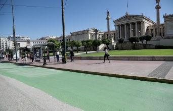 Έργα στην οδό Πανεπιστήμιου για τον Μεγάλο Περίπατο της Αθήνας 