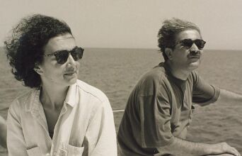 Ο Λάκης Λαζόπουλος με τη γυναίκα του, Τασούλα