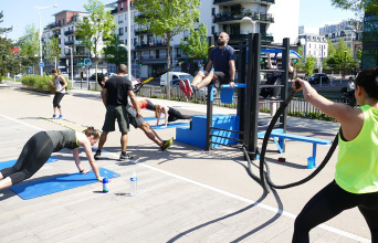 Γυμναστική σε εξωτερικό χώρο