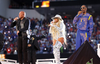 Eminem, Dr. Dre, Mary J. Blige και  Snoop Dogg στο Super Bowl 2022
