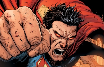 Καρέ που απεικονίζει τον Σούπερμαν από το κόμικ Doomsday Clock: Ώρα Μηδέν