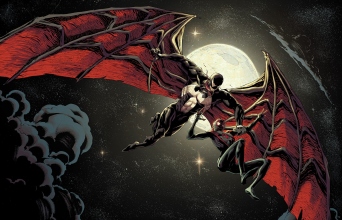 Καρέ από το κόμικ Venom-Rex που κυκλοφορεί από τις εκδόσεις Οξύ Comics