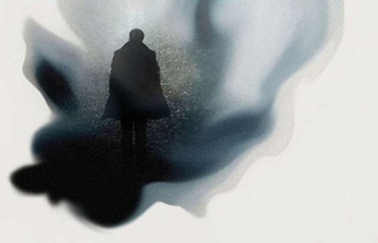 Εικονογράφηση άνδρα με καμπαρντίνα