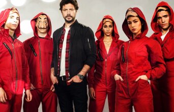 Οι πρωταγωνιστές της σειράς La Casa De Papel