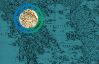 Χάρτης Ελλάδας 19ου Αιώνα. Θεσσαλία