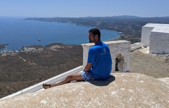 Ο Σπύρος Μαργαρίτης στη Σκόπελο