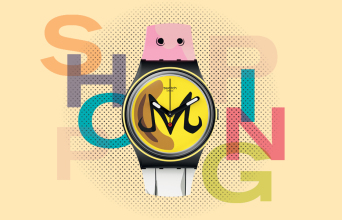 Ρολόι Swatch σε εικαστικό για shopping