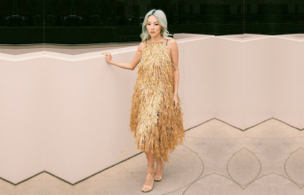 Η Tina Lueng στο ντεφιλέ του Jason Wu στην εβδομάδα μόδας της Νέας Υόρκης