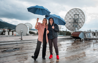 Η Μαρία Κοζάκου και η Τζένη Μελιτά.