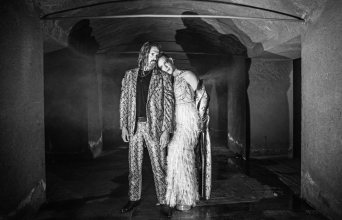 Ο Λεωνίδας Κακούρης και ο Μίνως Θεοχάρης στον «Βασιλιά Ληρ»