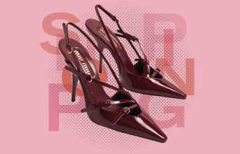 miu miu τακούνια μπορντό