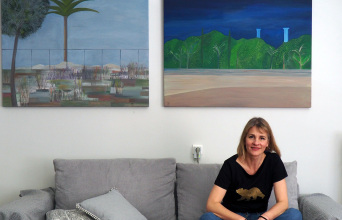 Η Μαρία Φιλιππακοπούλου στο εργαστήριό της © Villy Calliga