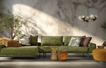 Homad: Σύστημα καναπέ Nobilis με διακοσμητικά μαξιλάρια πλάτης