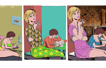 Η Νόρα και η Στέλλα στο παράθυρο: Ένα ebook του Μανώλη Ζαχαριουδάκη σαν meta-κόμικ