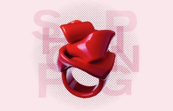 ZOUMBOULAKIS GALLERIES Δαχτυλίδι “Pesce Gaetano” από μαλακή ρητίνη