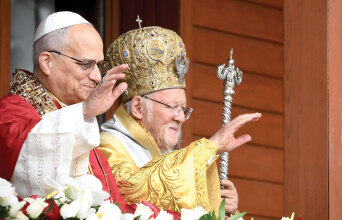 O Οικουμενικός Πατριάρχης Βαρθολομαίος και ο Πάπας Λέων ΙΔ΄ 