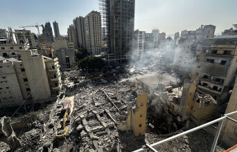 Καταστροφές στη Βηρυτό μετά από ισραηλινοί αεροπορική επίθεση